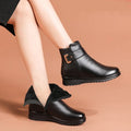 Bottes en cuir et laine pour femmes - Claire