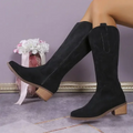 Bottes cowboy en suède pour femme – Cooper