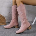 Bottes cowboy en suède pour femme – Cooper