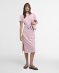 Robe Midi Classique avec Ceinture et Imprimé Métallisé – Claire