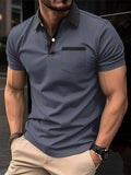 Polo-shirt de golf en coton pour homme au style classique – Tim