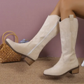 Bottes cowboy en suède pour femme – Cooper