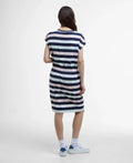 Robe Midi Rayée à Cordon de Serrage – Claire
