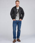 Veste bomber en coton ciré pour homme – Thomas