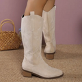Bottes cowboy en suède pour femme – Cooper
