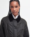 Veste en Cuir Ciré Classique – Sophie