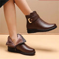 Bottes en cuir et laine pour femmes - Claire