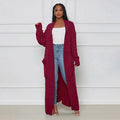 Gilet Long Décontracté Femme en Maille Douce – Élodie