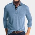 Chemise à manches longues pour hommes avec col, élégante pour toutes les occasions – Martin