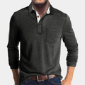 Chemise à manches longues pour hommes avec col, élégante pour toutes les occasions – Martin