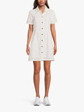 Robe mini ajustée coton bio manches courtes – Sofia