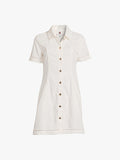 Robe mini ajustée coton bio manches courtes – Sofia