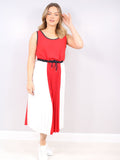 Robe sans manches été blocs de couleurs chic – Anaïs