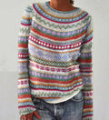 Pull tricoté décontracté à manches longues pour femme – Élodie