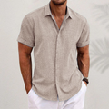 Chemise en lin pour hommes à manches courtes pour l'été – Lukas