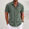 Chemise en lin pour hommes à manches courtes pour l'été – Lukas