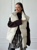 Gilet matelassé ample en coton pour femme – Sophie