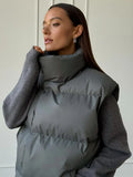 Gilet matelassé ample en coton pour femme – Sophie