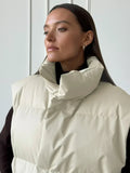 Gilet matelassé ample en coton pour femme – Sophie