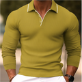 Polo à manches longues pour hommes, élégance décontractée – Thomas