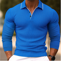 Polo à manches longues pour hommes, élégance décontractée – Thomas
