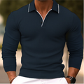 Polo à manches longues pour hommes, élégance décontractée – Thomas