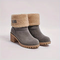 Bottes en cuir hiver avec doublure laine – Lieke