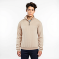 Pull Tricot Heritage à Col Zippé Quart