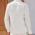 Chemise décontractée pour hommes en nid d'abeille à manches longues – Moritz