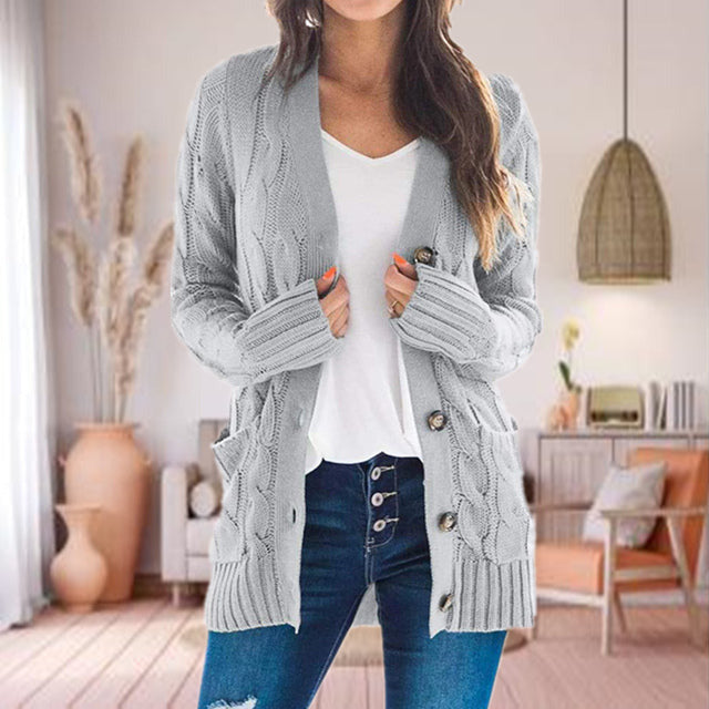 Gilet tricoté femme ample et chaud – Isabelle