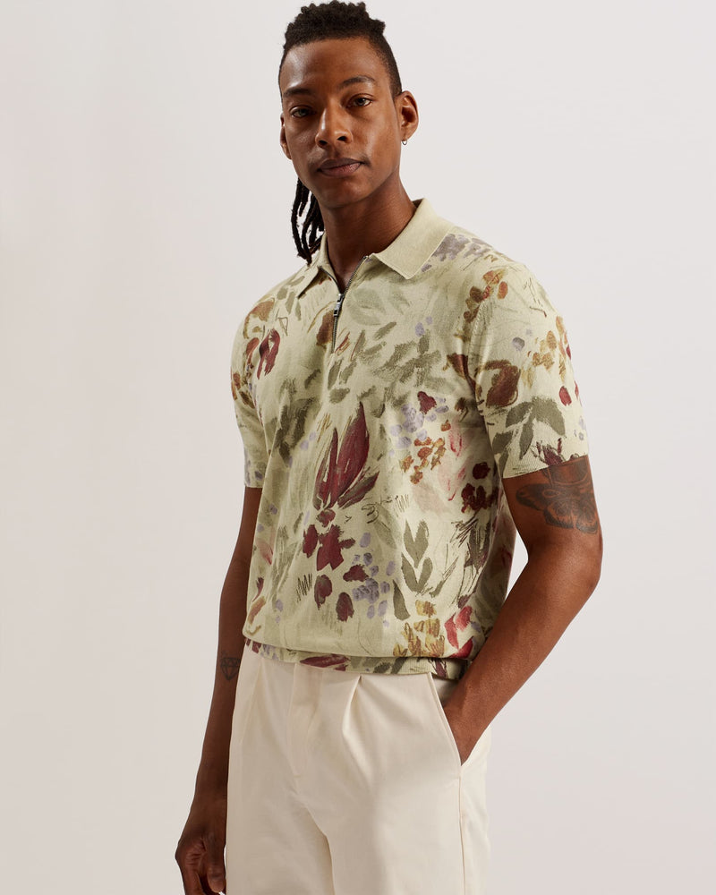 Chemise Polo Élégante à Imprimé Prairie - Max