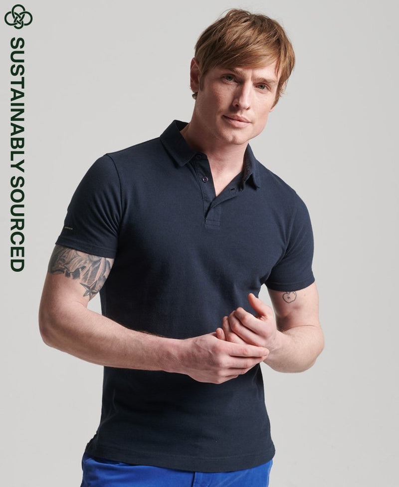 Polo en Coton Bio Slim avec Col – Hugo