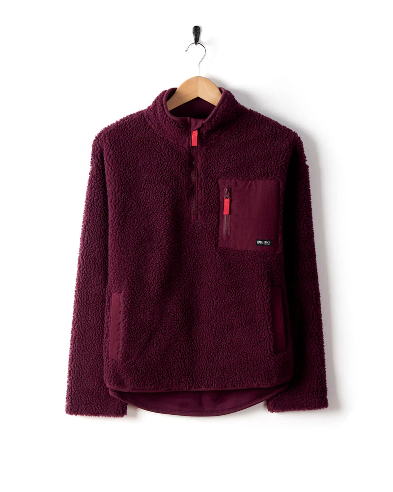 Veste polaire zippée avec détails contrastants – Clara
