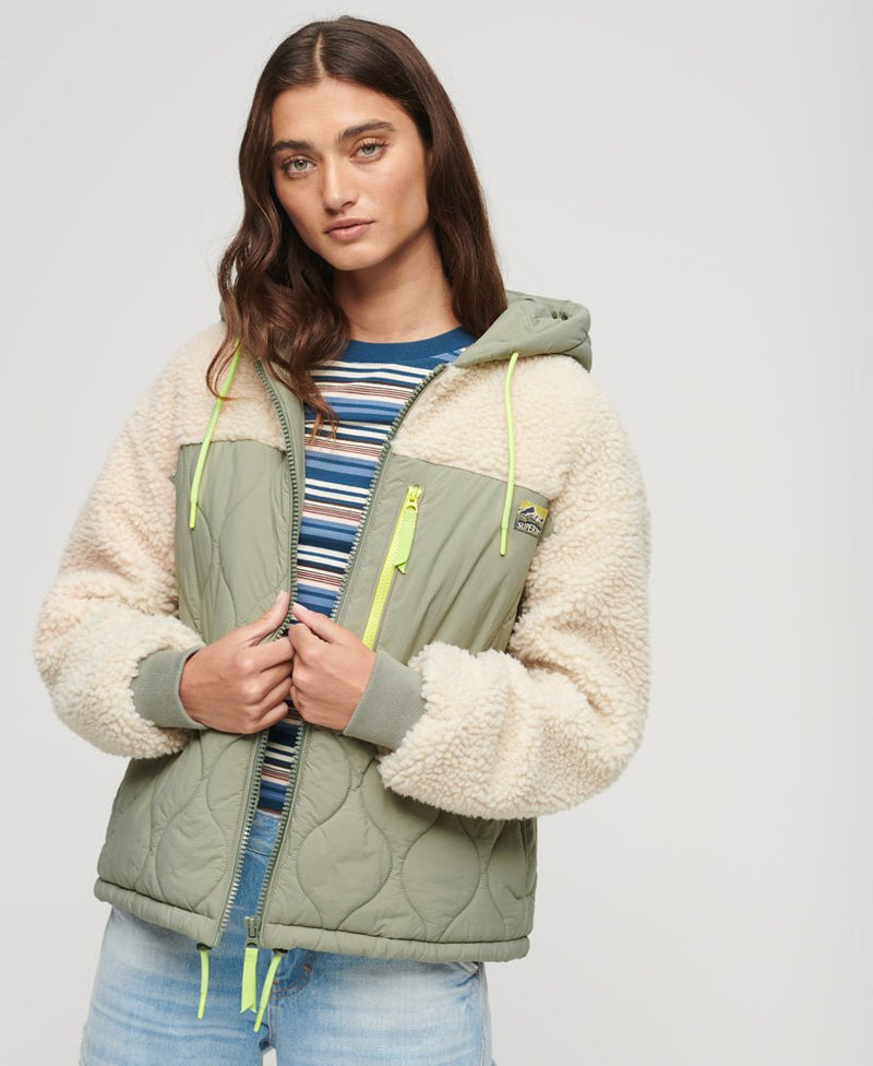 Manteau matelassé hybride Teddy – Sophie