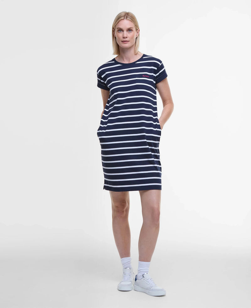 Robe t-shirt rayée légère été décontractée – Clara