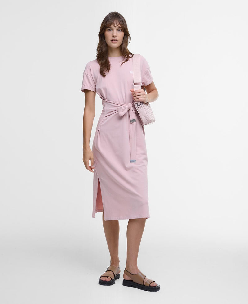 Robe Midi Classique avec Ceinture et Imprimé Métallisé – Claire