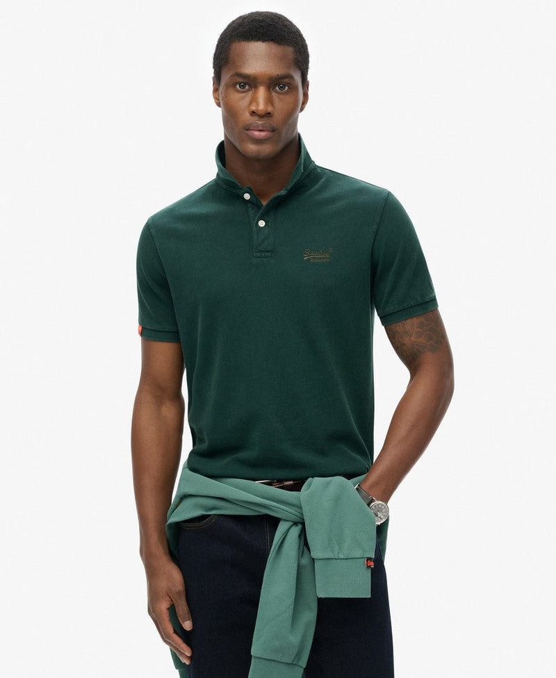 Polo vintage en coton biologique - Hugo
