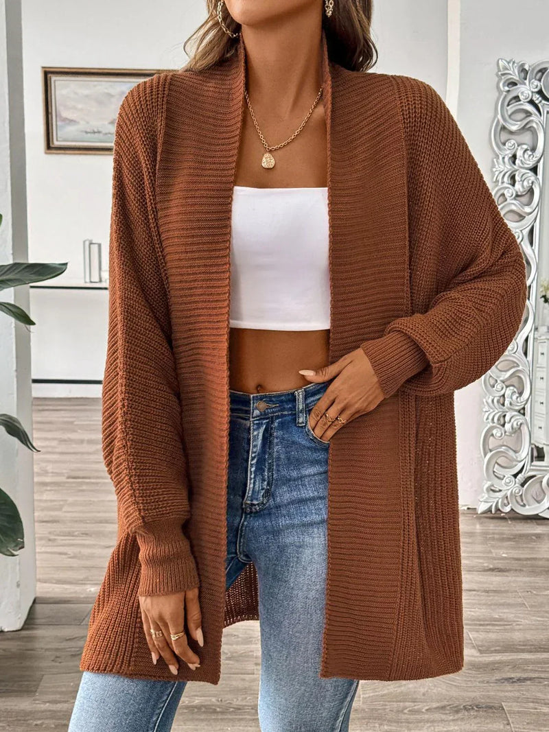 Cardigan long femme chaud et élégant pour l’hiver – Clara