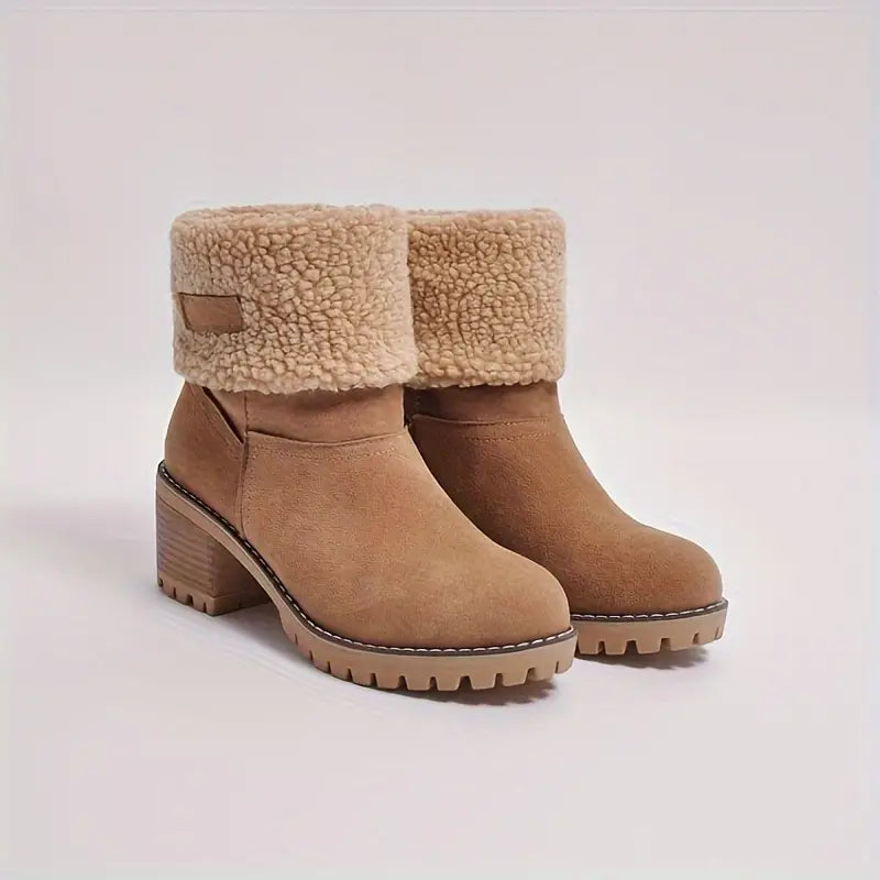 Bottes en cuir hiver avec doublure laine – Lieke