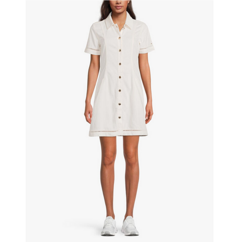 Robe mini ajustée coton bio manches courtes – Sofia