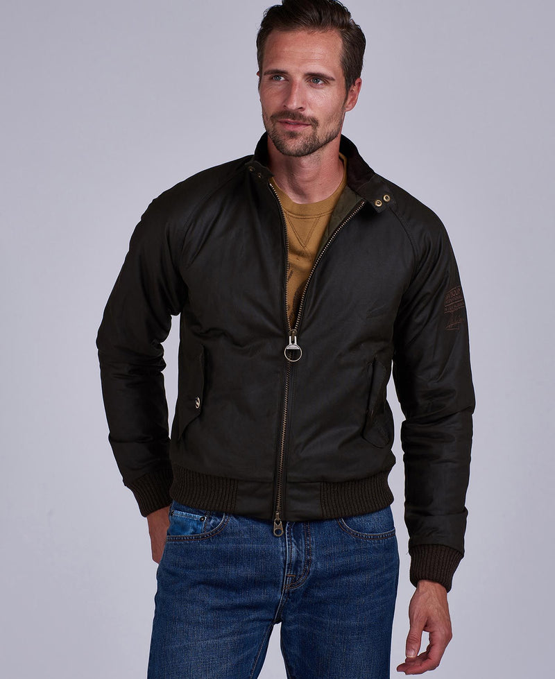 Veste bomber en coton ciré pour homme – Thomas