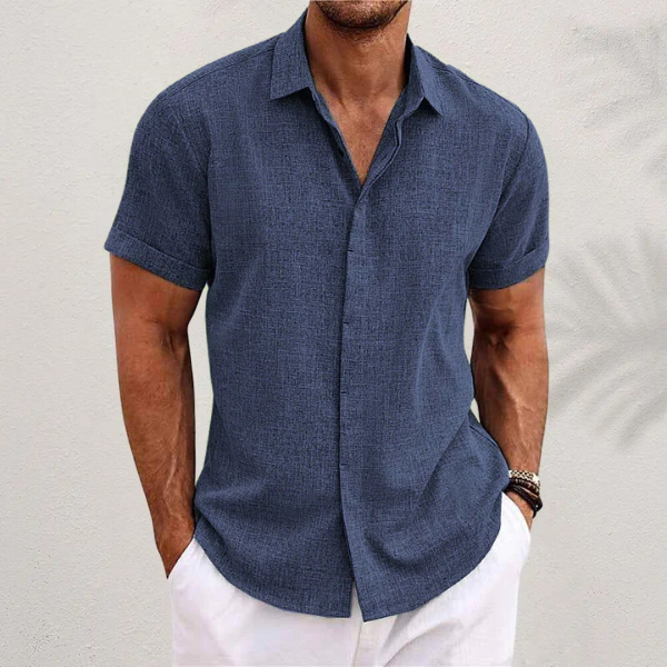 Chemise en lin pour hommes à manches courtes pour l'été – Lukas