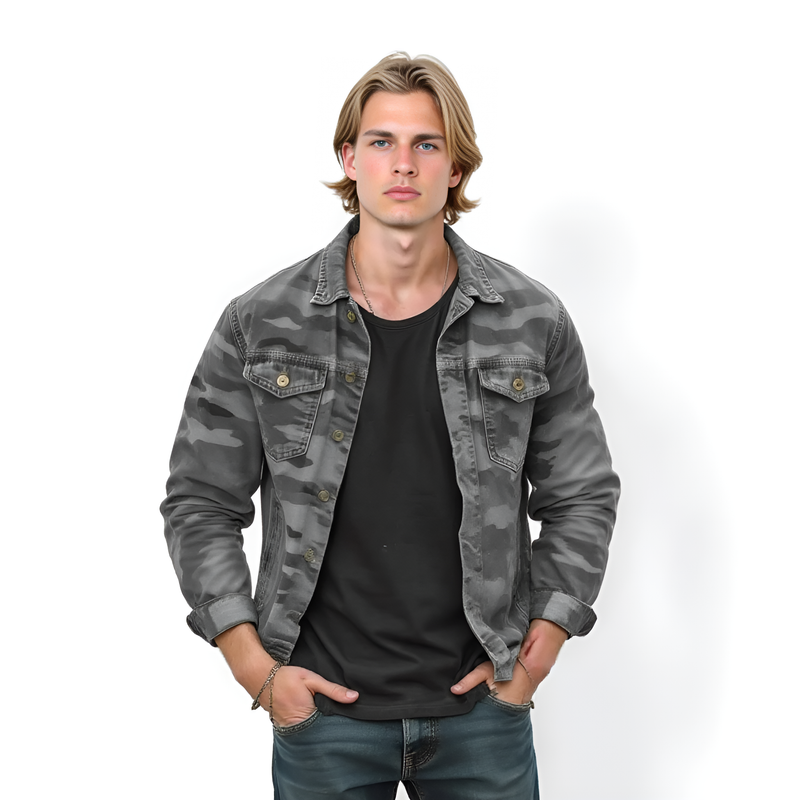 Veste en Jean Camouflage Rogue