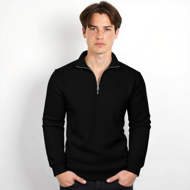 Pull zippé Summit Luxe avec col