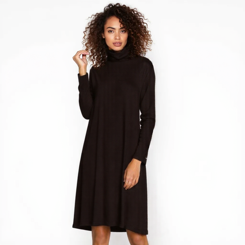 Celestine | Luxe A-Line Turtleneck Robe